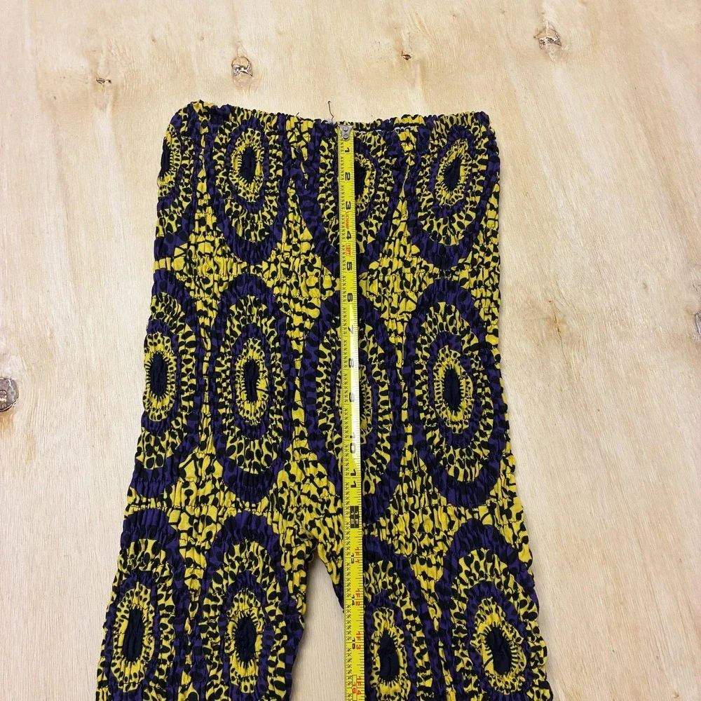 Pants Set Girls 8-9 Years Multicolor Pattern Print Ruffle Top Bell Bottom Pants